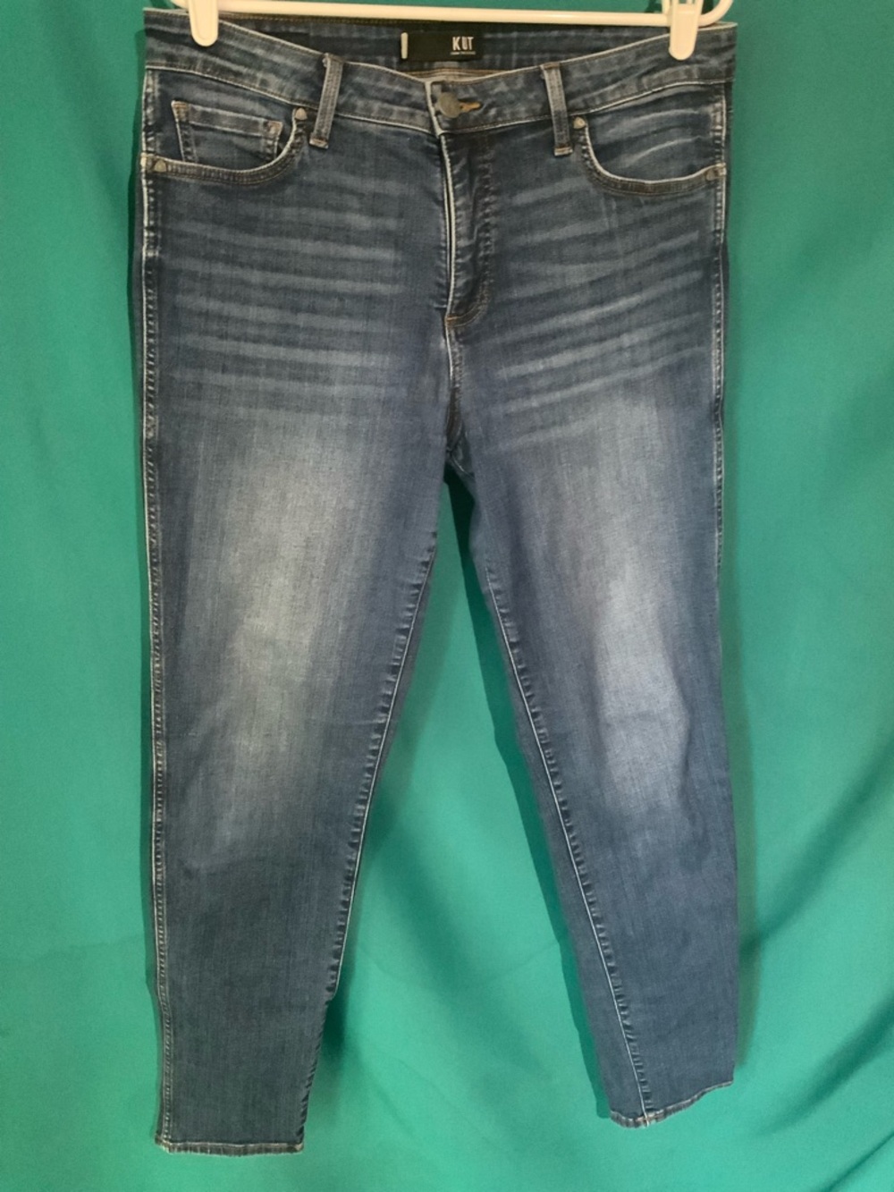 KUT from the Kloth Diana Fab Ab Busy Midwash Skinny Jeans, Size 12